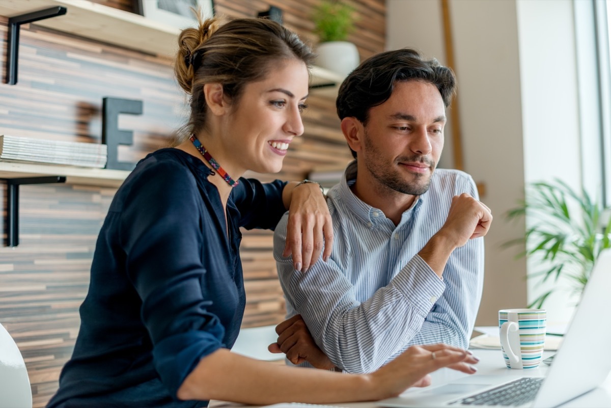 Two People Discussing a Plan