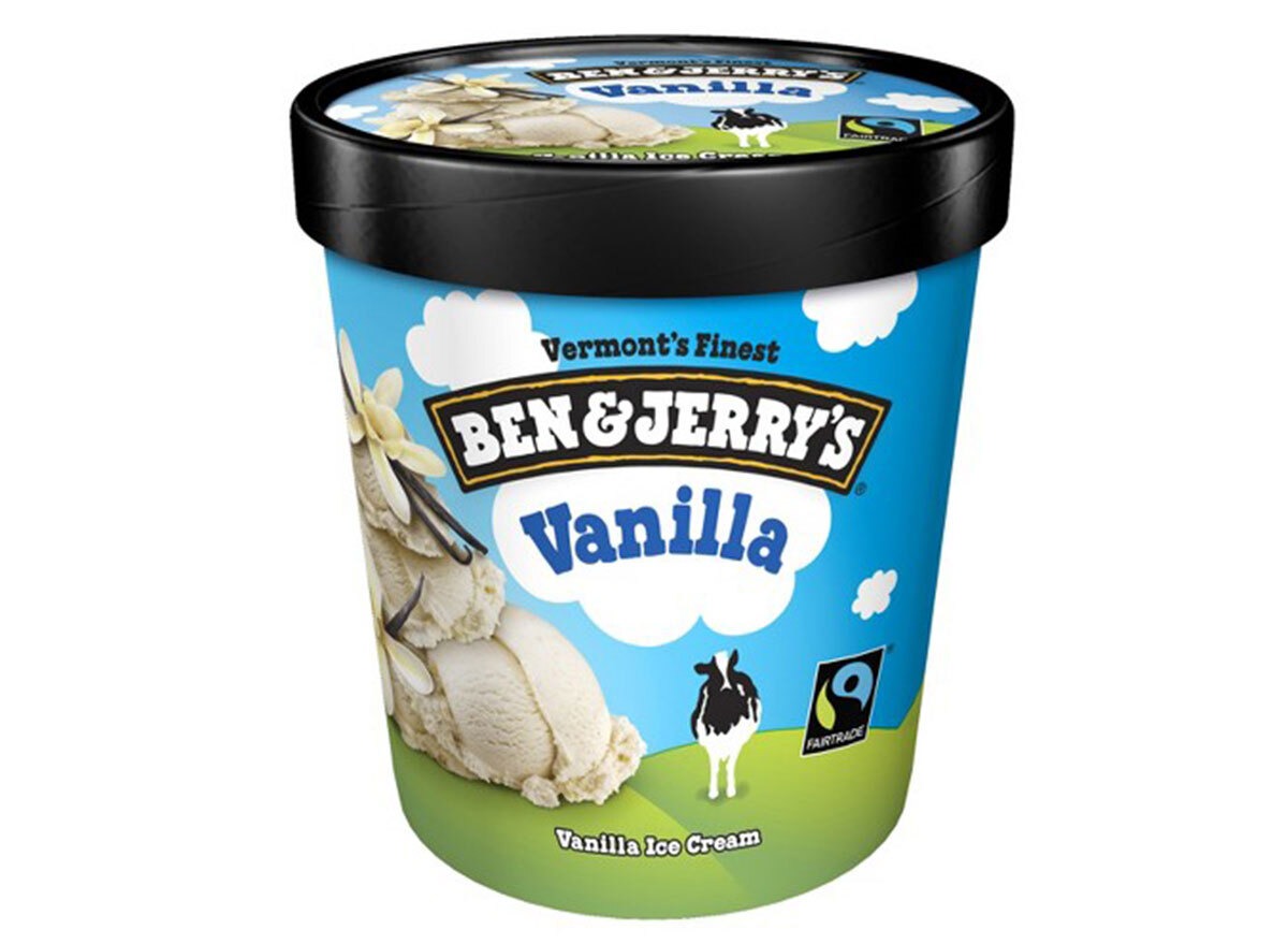 ben and jerrys vanilla ice cream pint