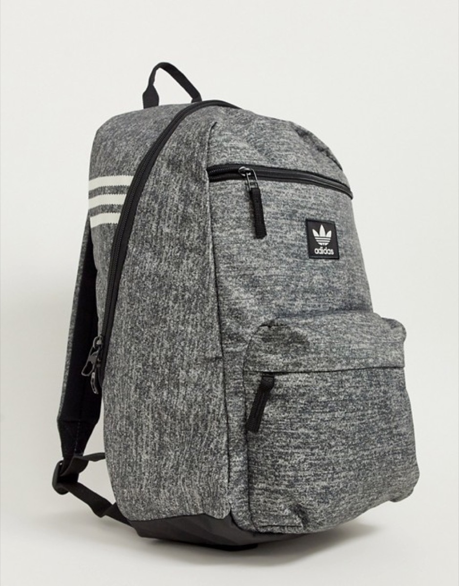 gray adidas backpack