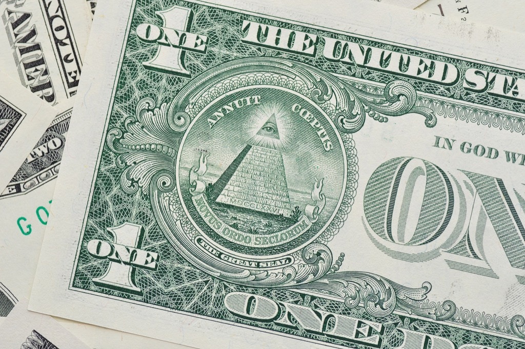 back of dollar bill