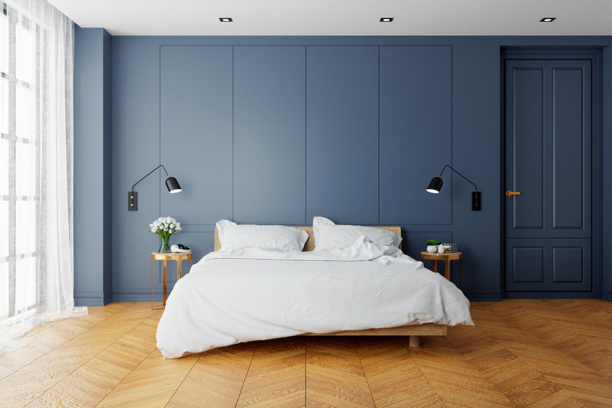 soft blue room