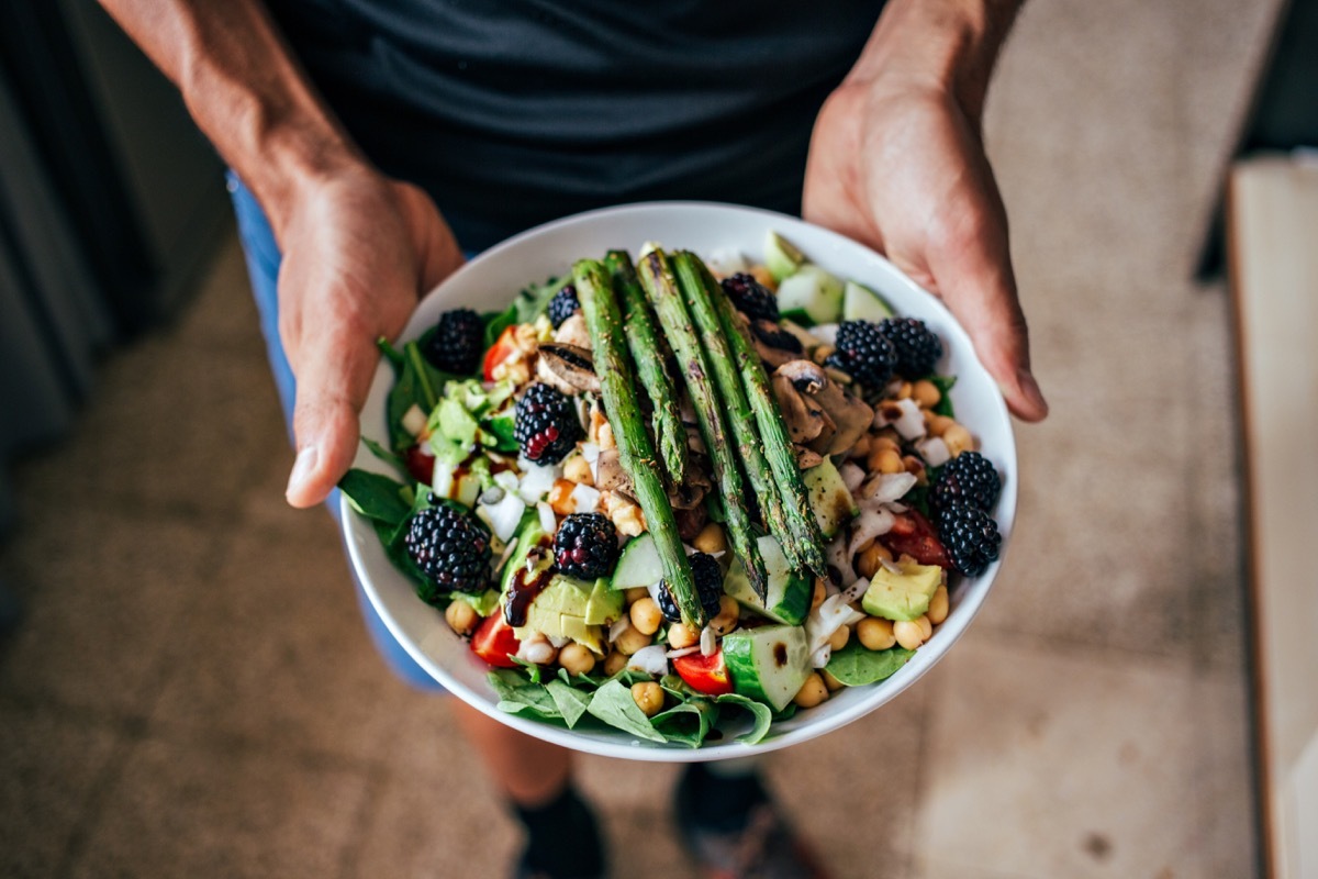 A healthy paleo vegan, or pegan, salad