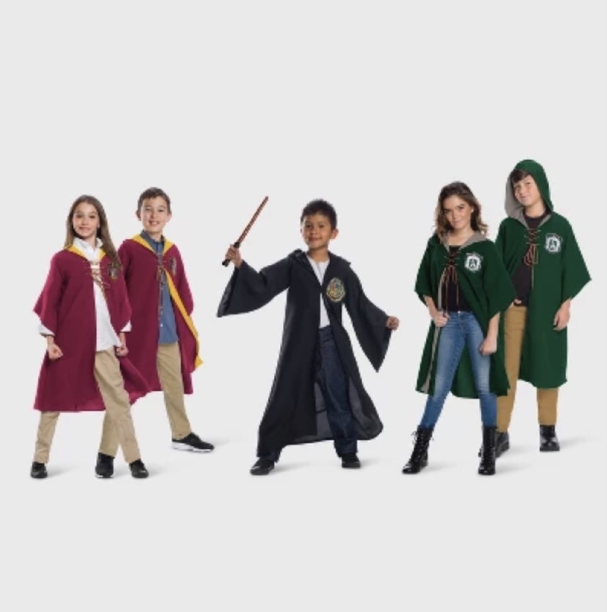 family dressed as harry potter characters, family halloween costumes