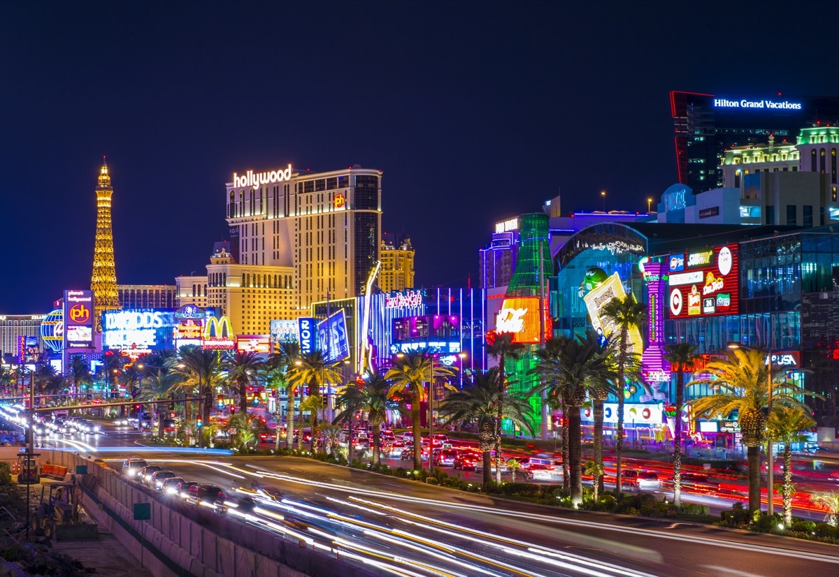 overview of the las vegas strip