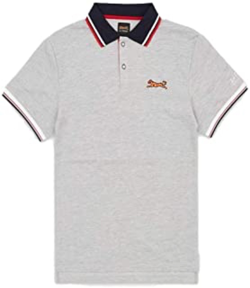 short sleeve gray polo