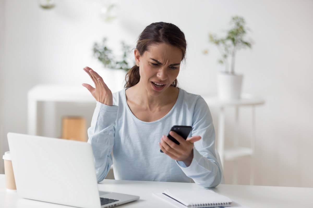 Person Getting Irritable Over the Phone