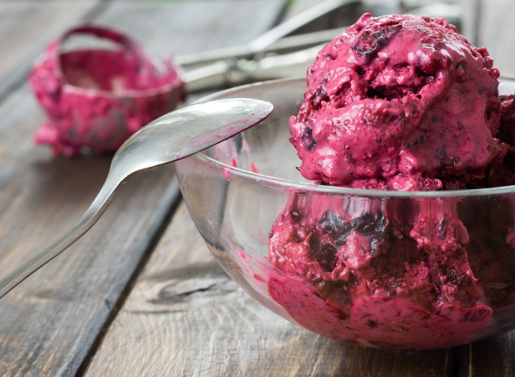 Blackberry sorbet