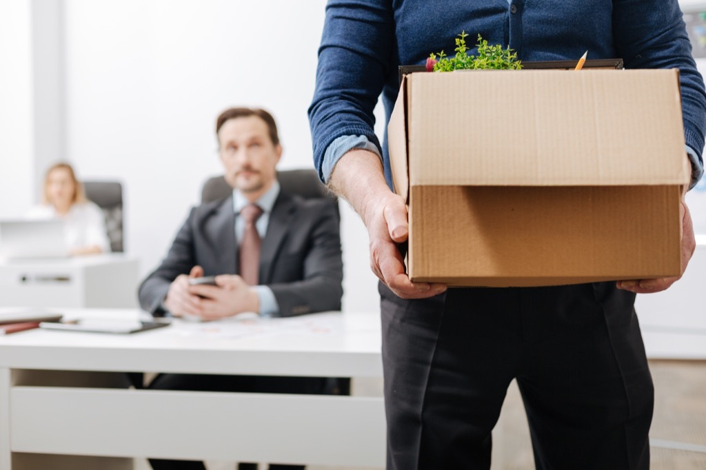 Man leaving office Quitting stories