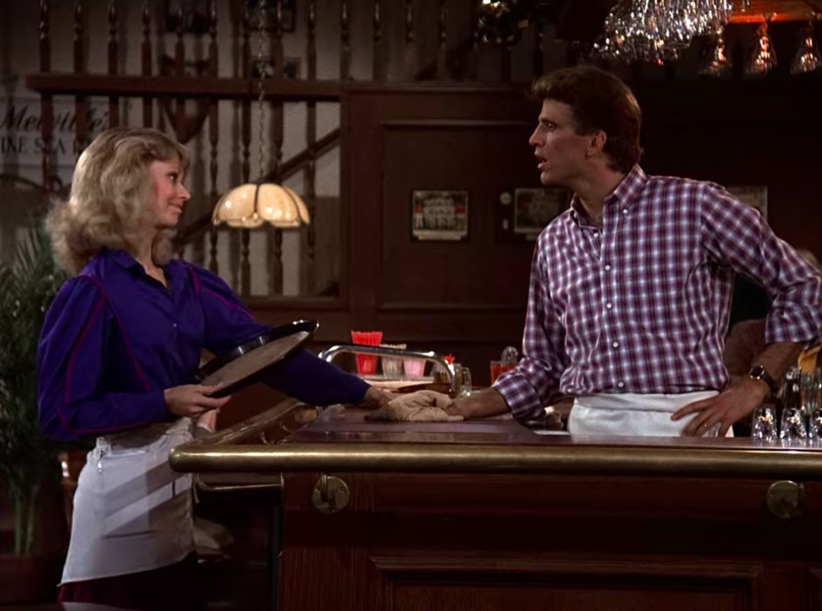 Shelley Long and Ted Danson in Cheers