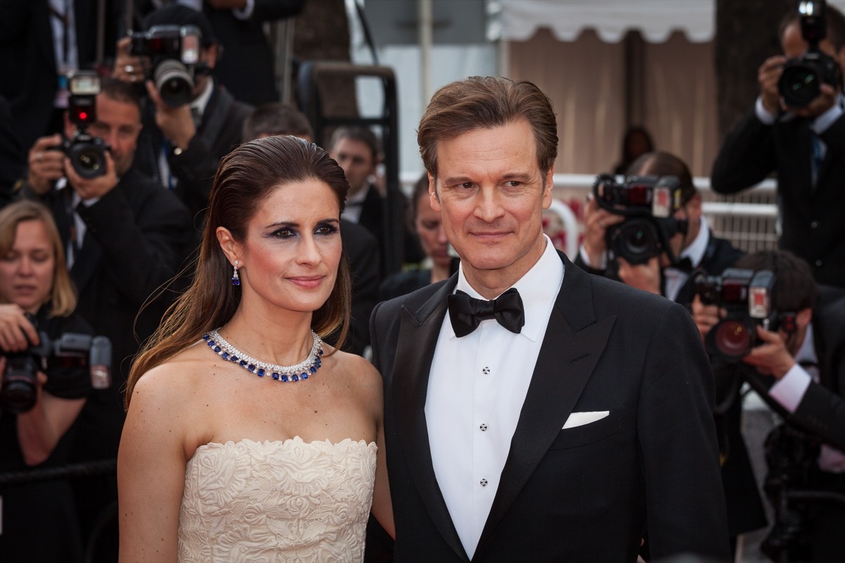 Colin Firth and Livia Giuggioli