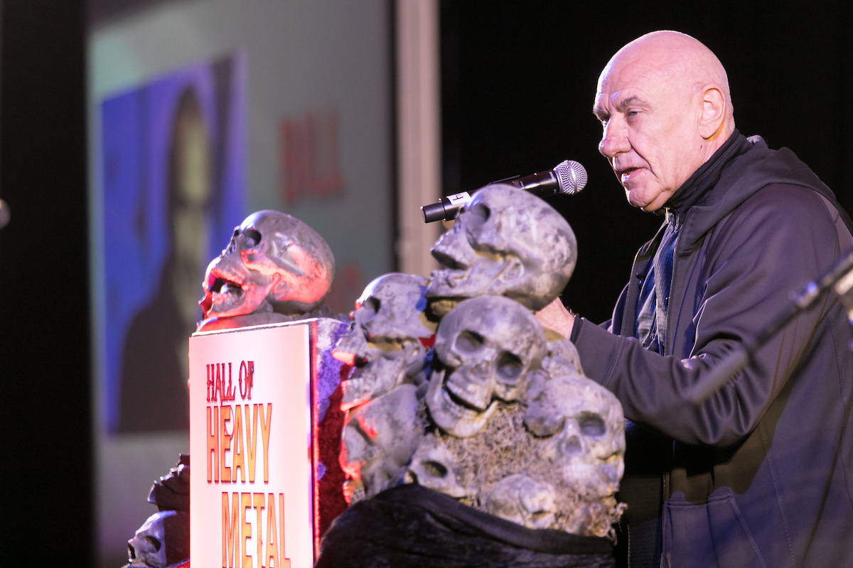 Bill Ward at the Hall of Heavy Metal History Awards in 2018