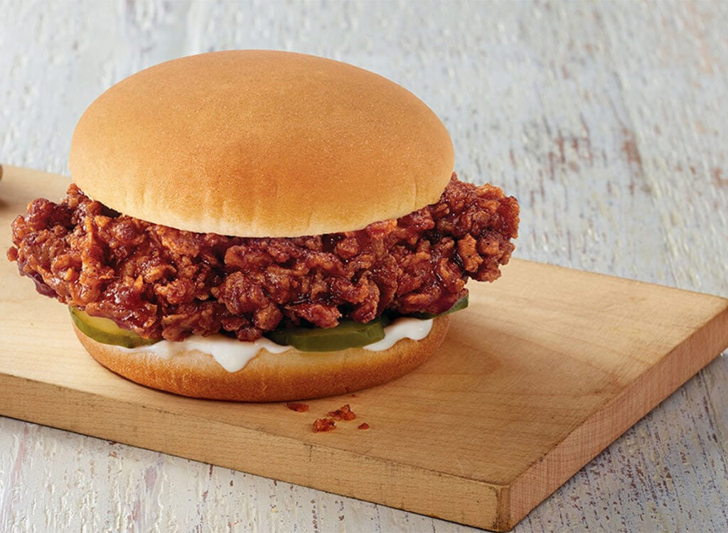 Honey BBQ chicken sandwich