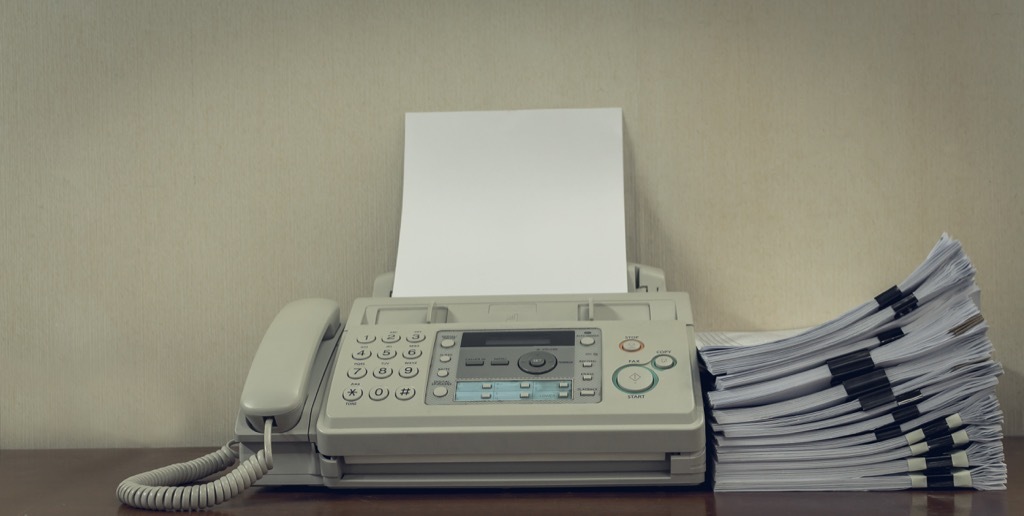 Obsolete things, fax machine 