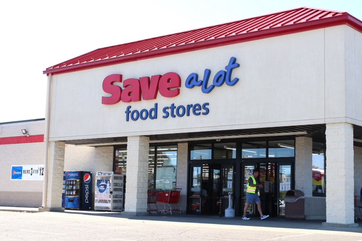 the outside of a Save A Lot store in Lancaster, Ohio