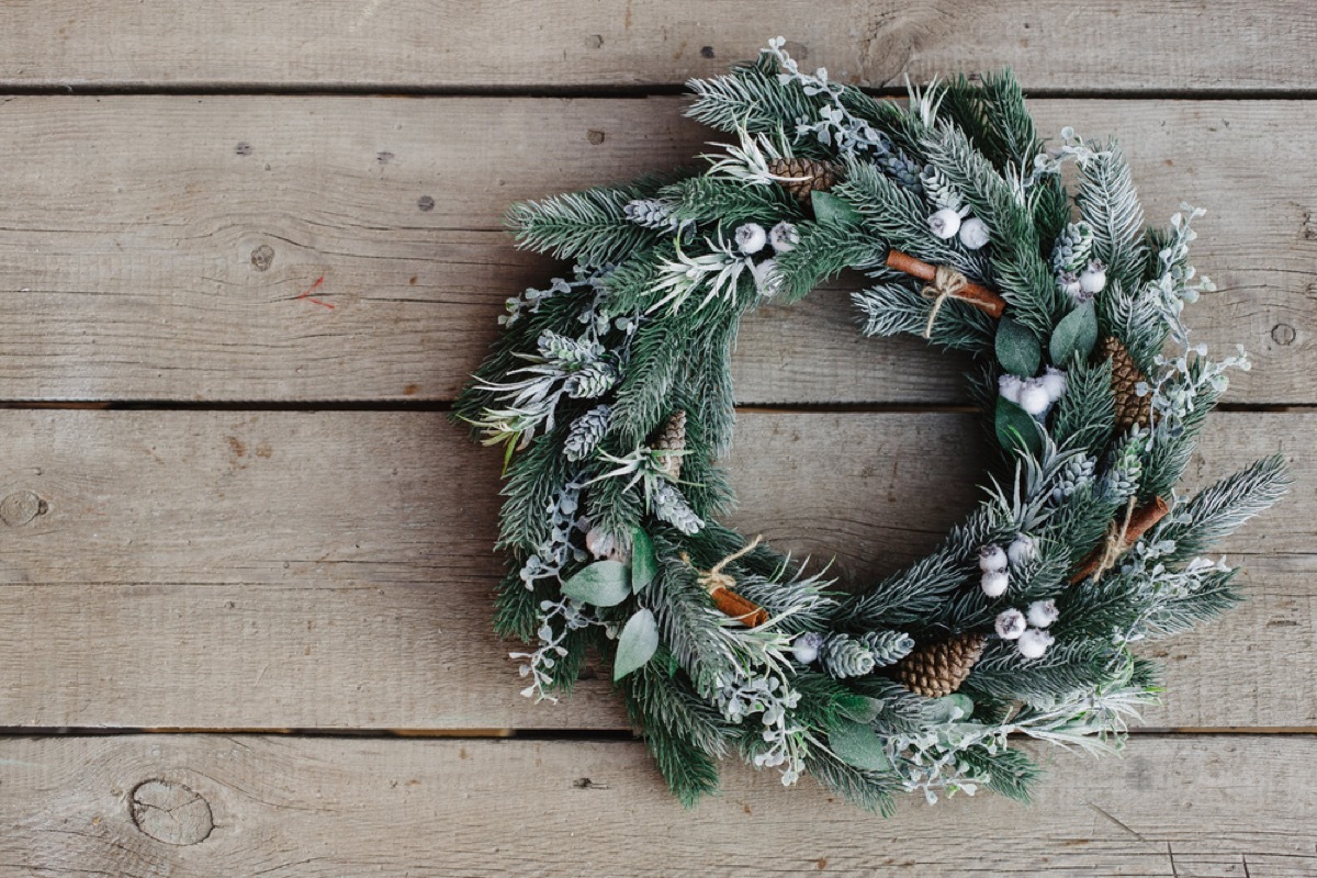 green christmas wreath