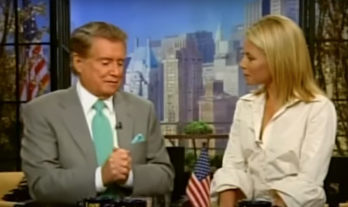 Regis Philbin and Kelly Ripa hosting 