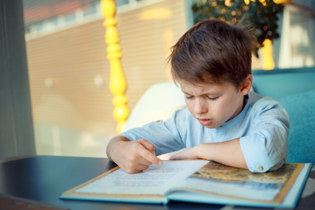 boy struggling Never Say to a Teacher, hard math problems