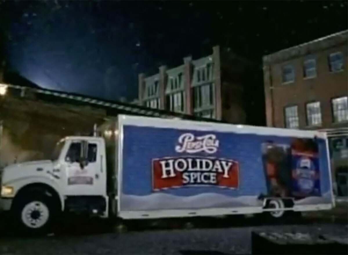 pepsi holiday spice truck from commercial