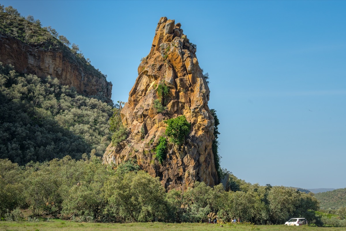 Fischer's Tower in Hell's gate national park, Kenya