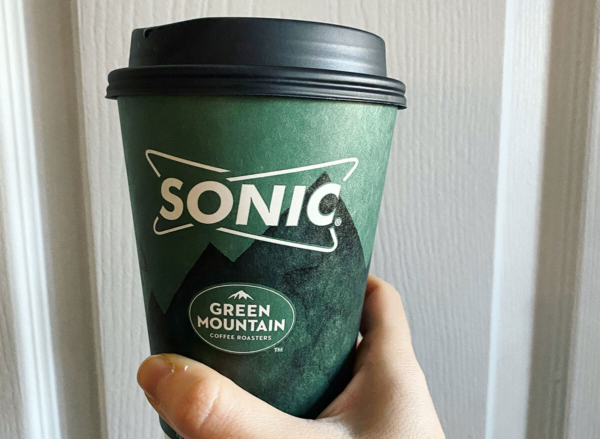 cup of coffee from sonic