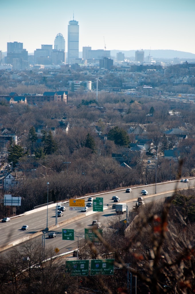 massachusetts i93 busiest road every state