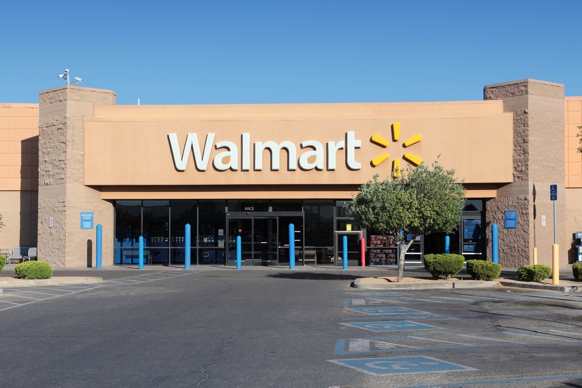 Walmart store in Ridgecrest, California. Walmart is a retail corporation with 8,970 locations and revenue of US$ 469 billion (FY 2013).