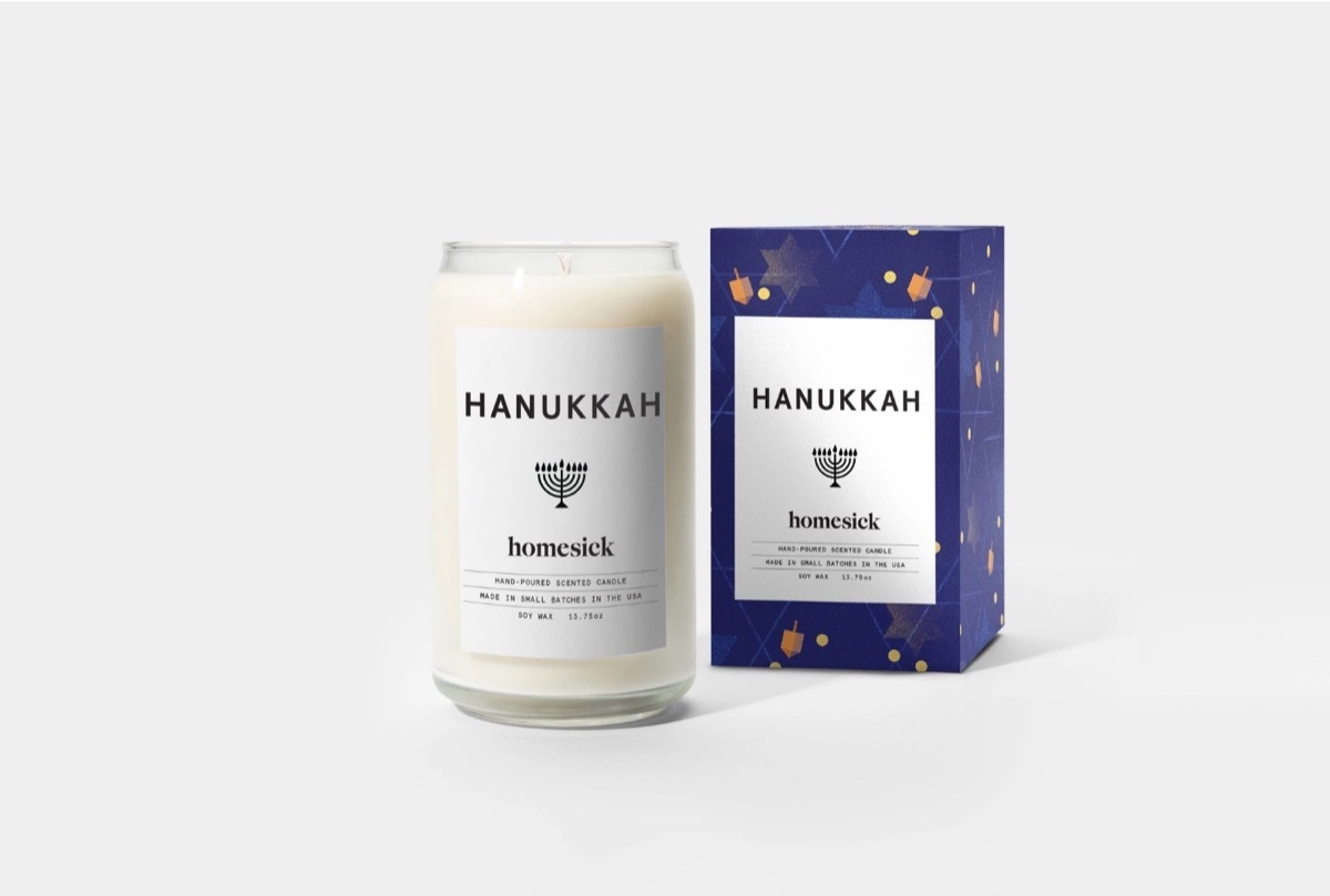 homesick hanukkah candle, hanukkah gifts