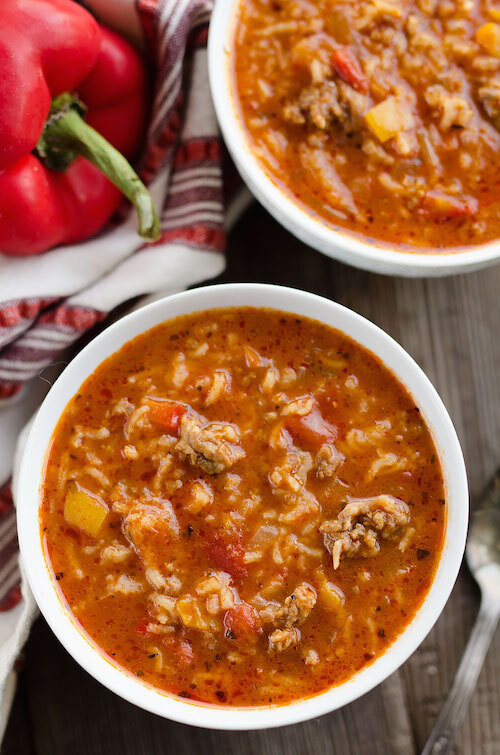 Stuffed Pepper Sausage Soup