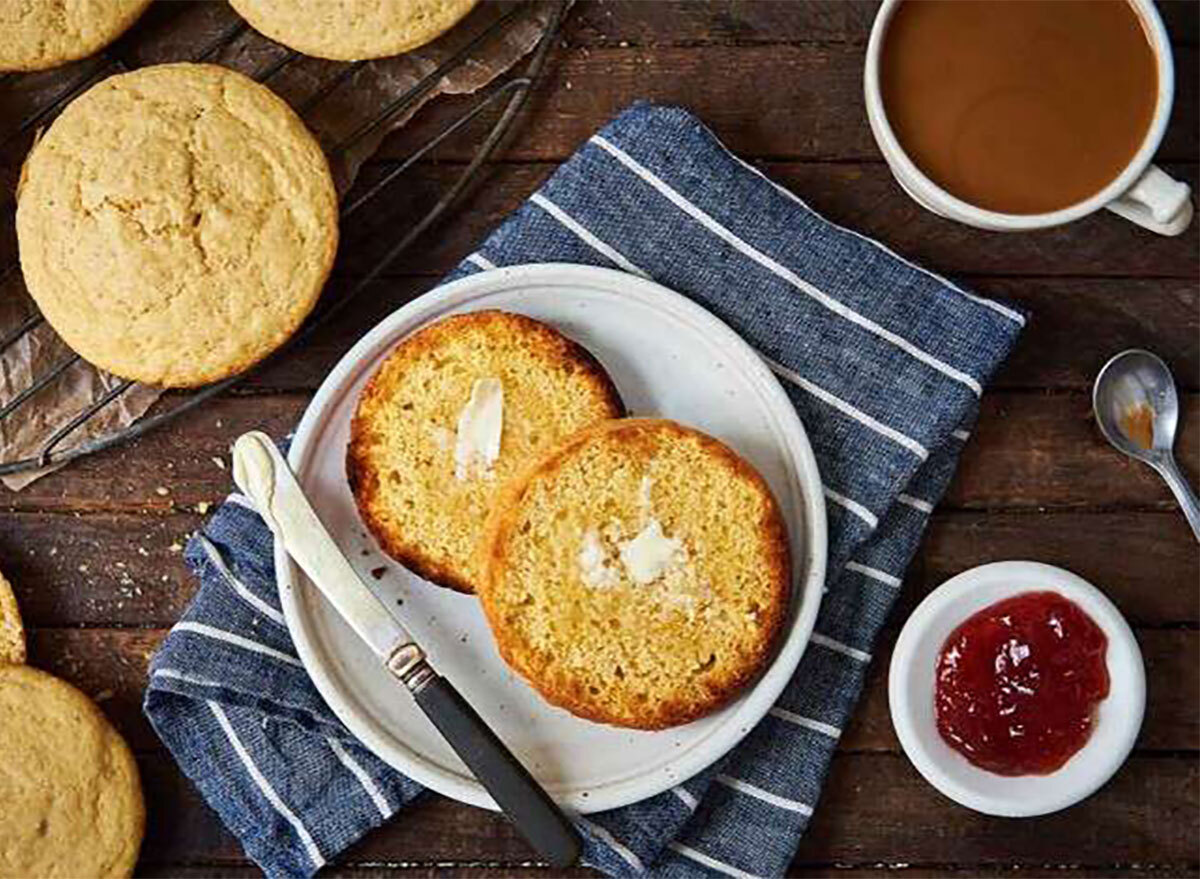 toaster corncakes with jam