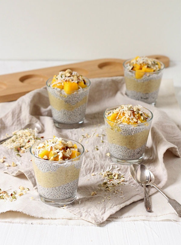 Mango Chia Pudding Parfait