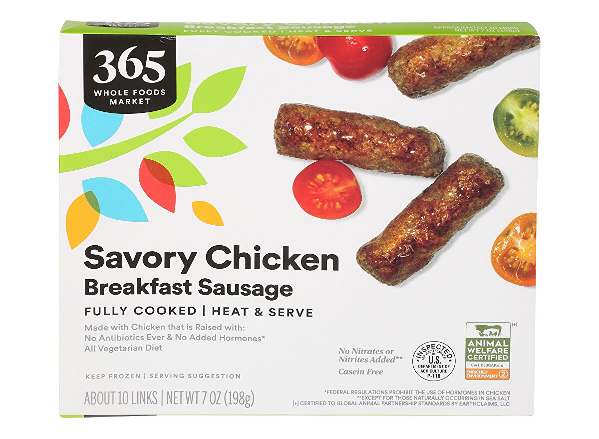 whole foods savory chicken breakfast sausage