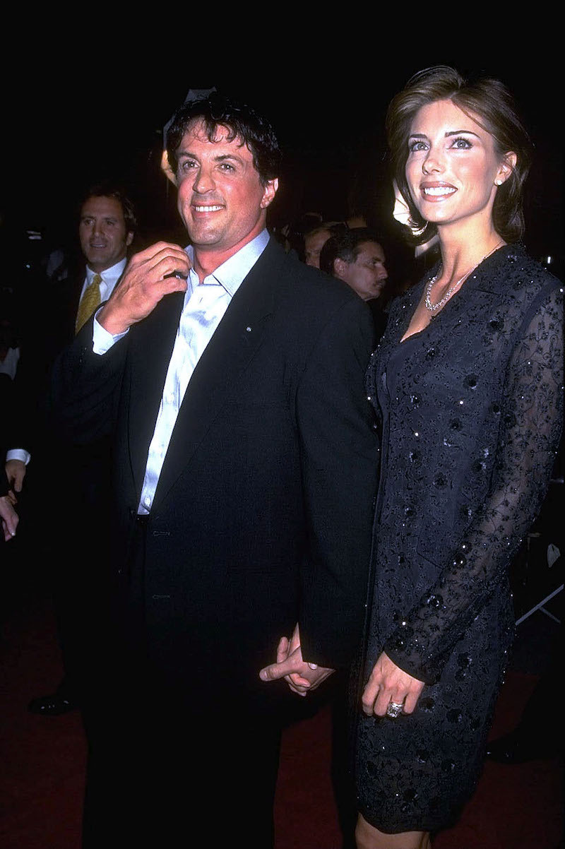 Sylvester Stallone and Jennifer Flavin circa 1998