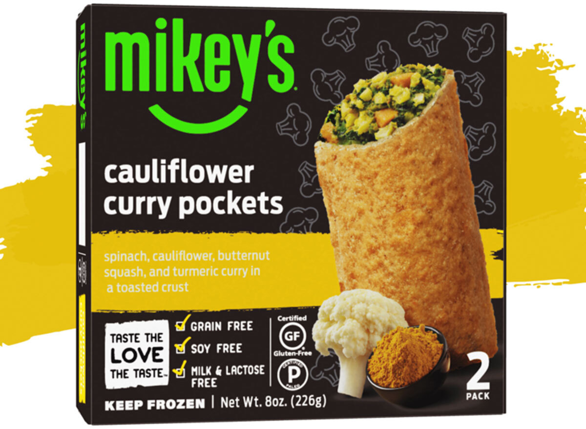 mikeys cauliflower curry pockets frozen meals