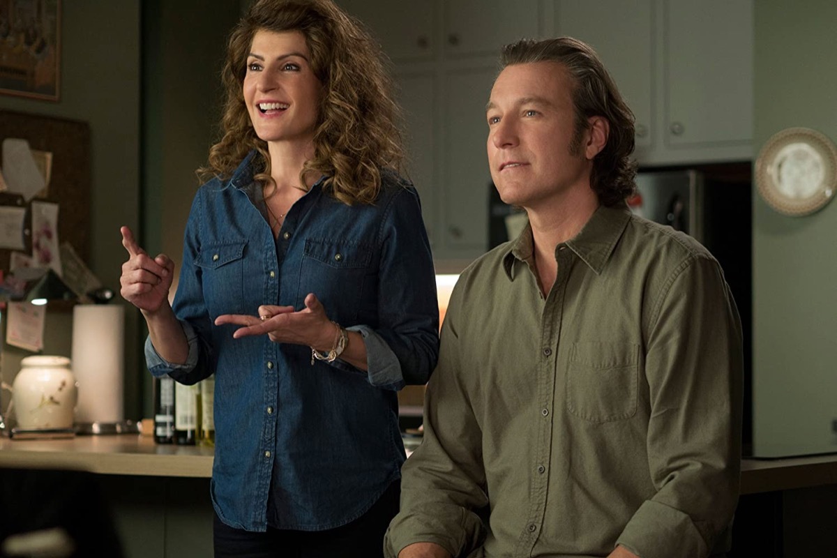 Nia Vardolos and John Corbett in My Big Fat Greek Wedding 2