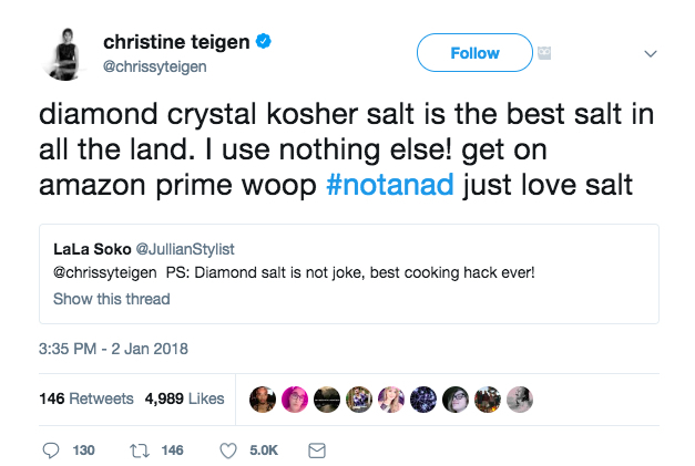 Chrissy Teigen Tweets