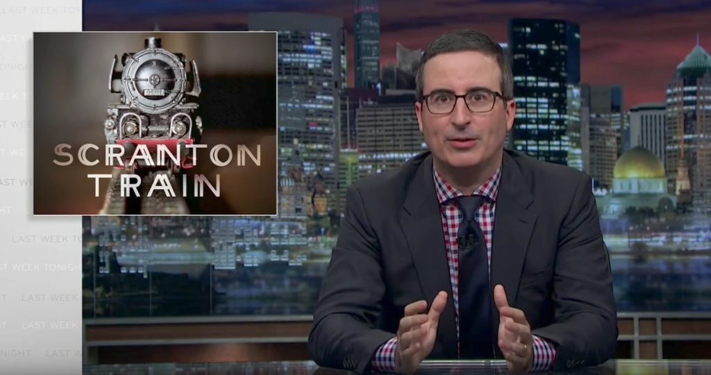 John Oliver Train Late Night