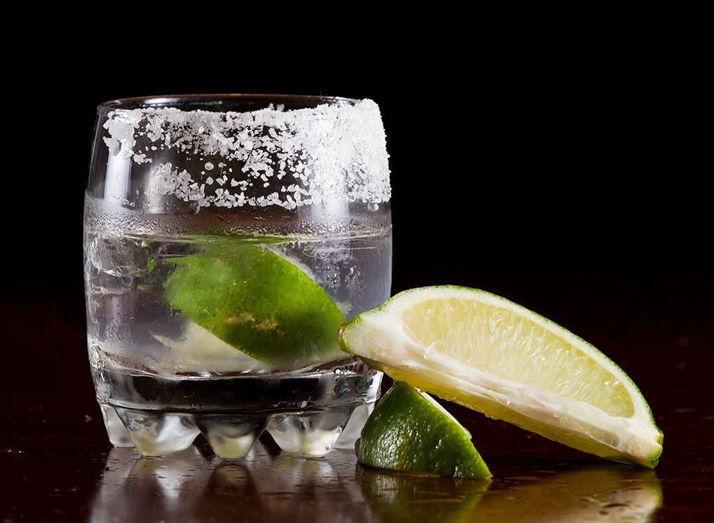 Tequila neat with lime lemon and salt - how to lose weight after 30