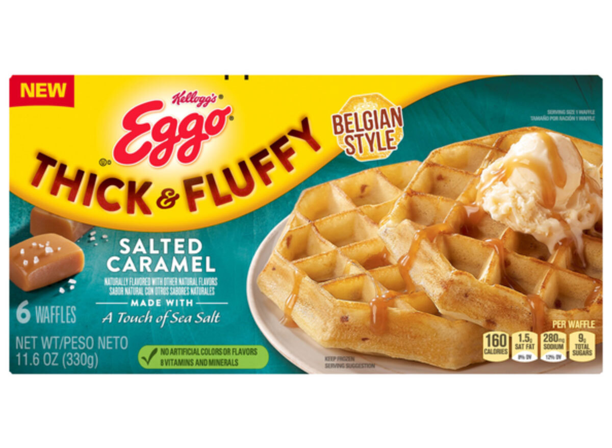 kelloggs eggo thick fluffy salted caramel waffles