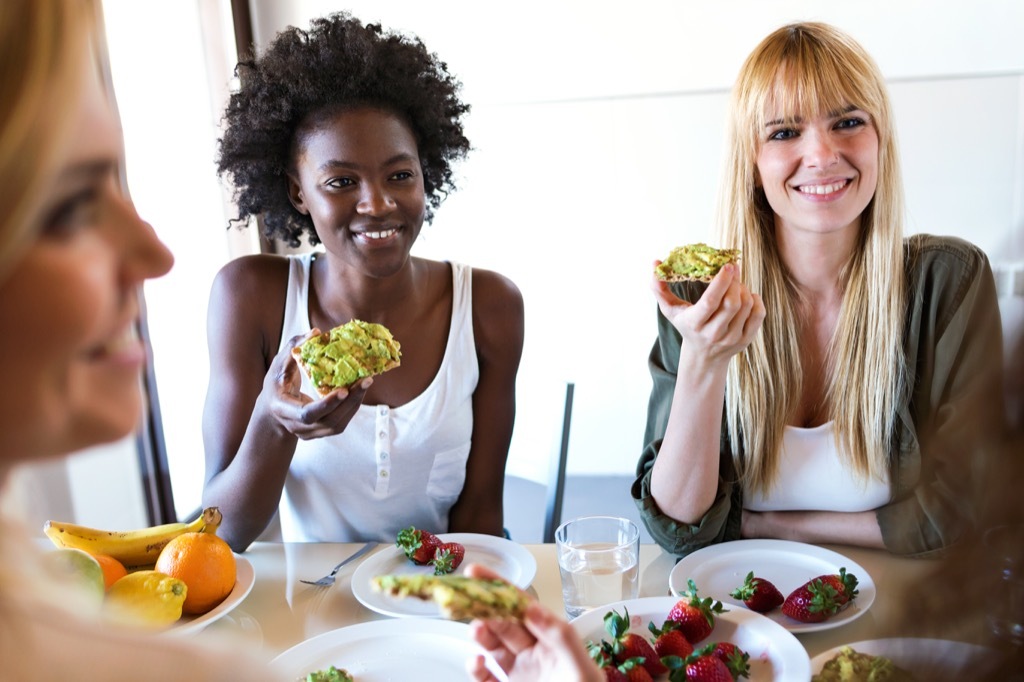 millennials eating avocado toast