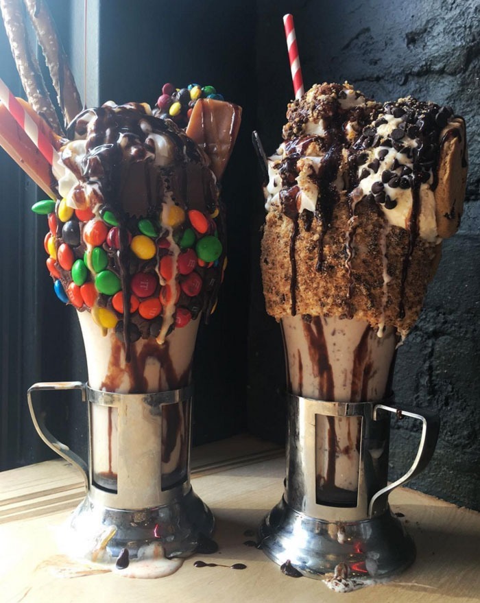 Worst social food trends oversized milkshakes