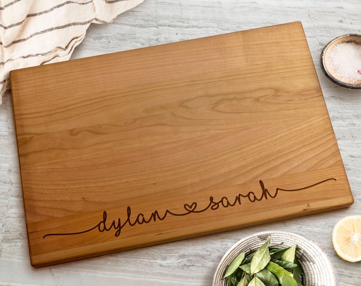 personalized cutting board