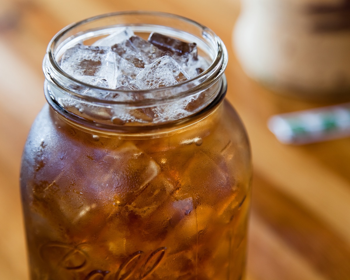 Iced Tea in Mason Jar