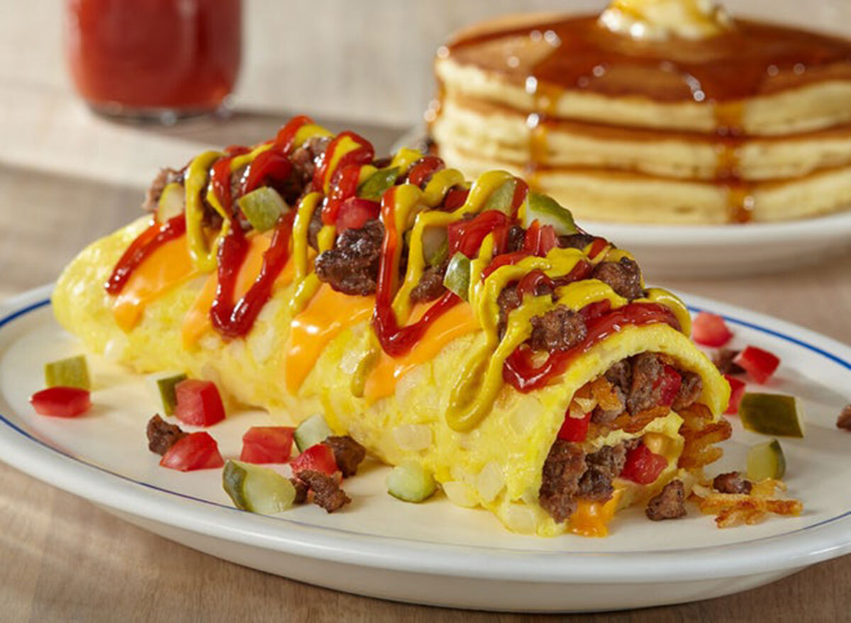 Cheeseburger omelet