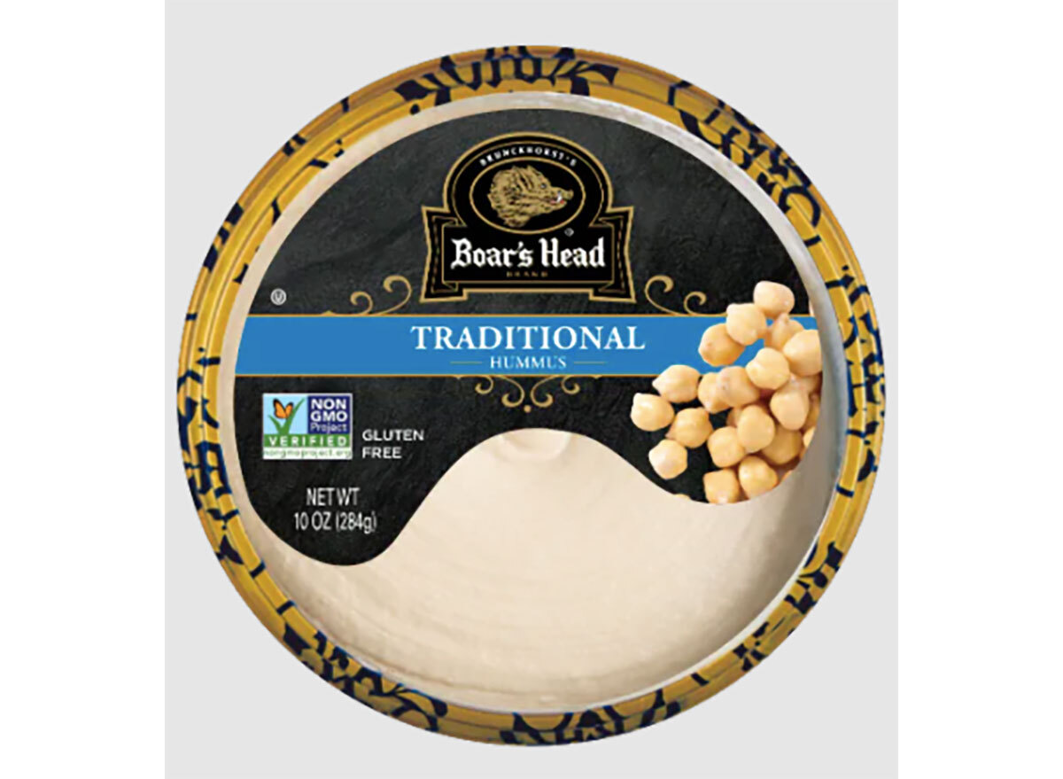 tub of boars head hummus