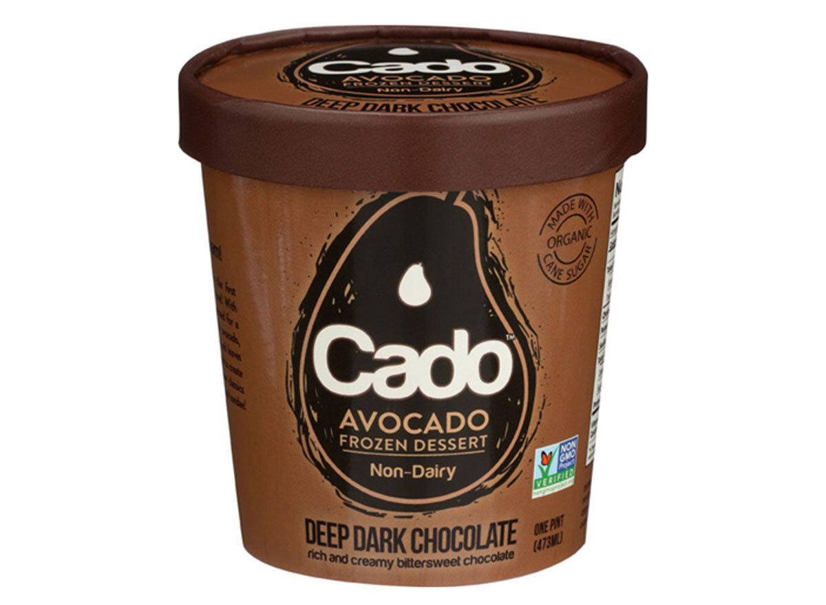 Cado deep dark chocolate frozen avocado dessert pint