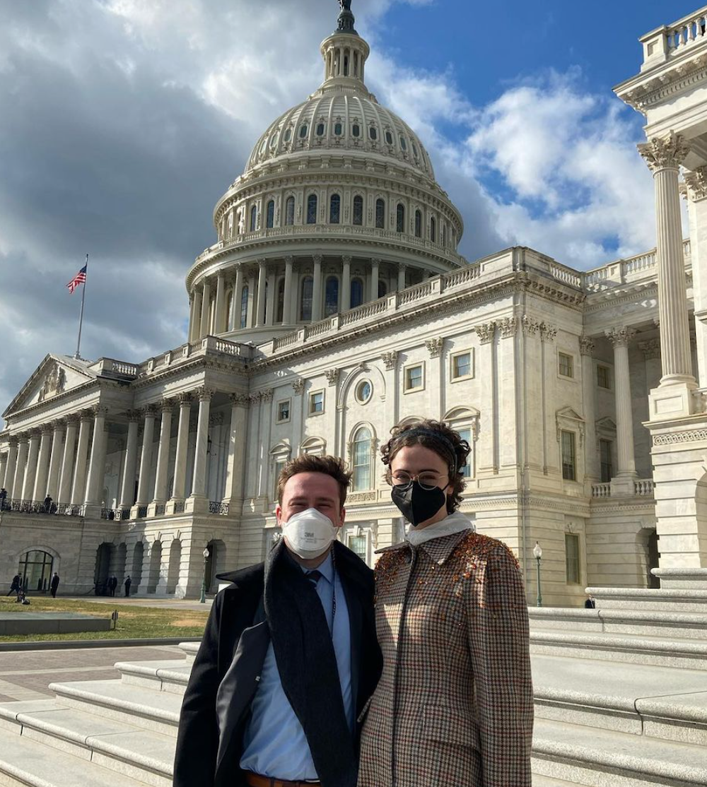 Cole and Ella Emhoff on Inauguration Day