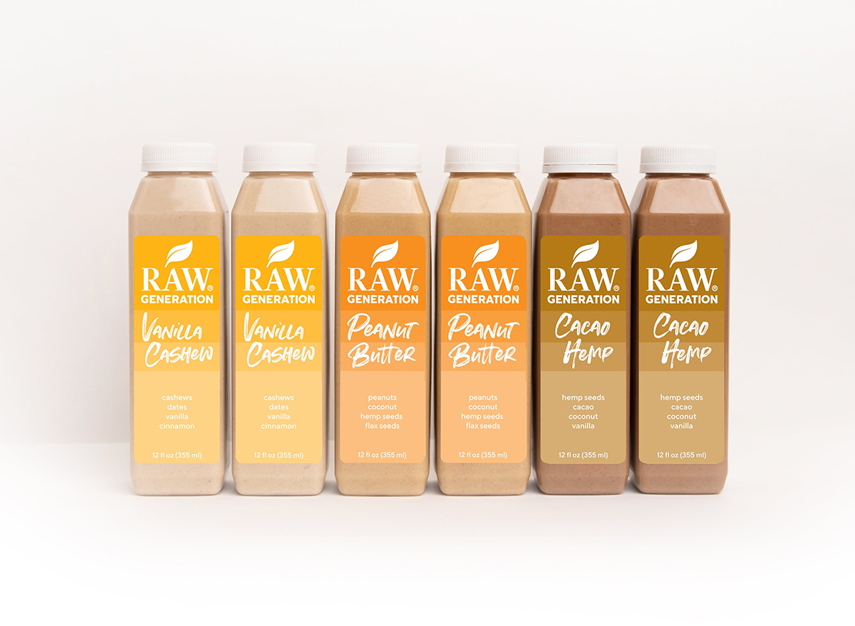 raw generation plant-based smoothies