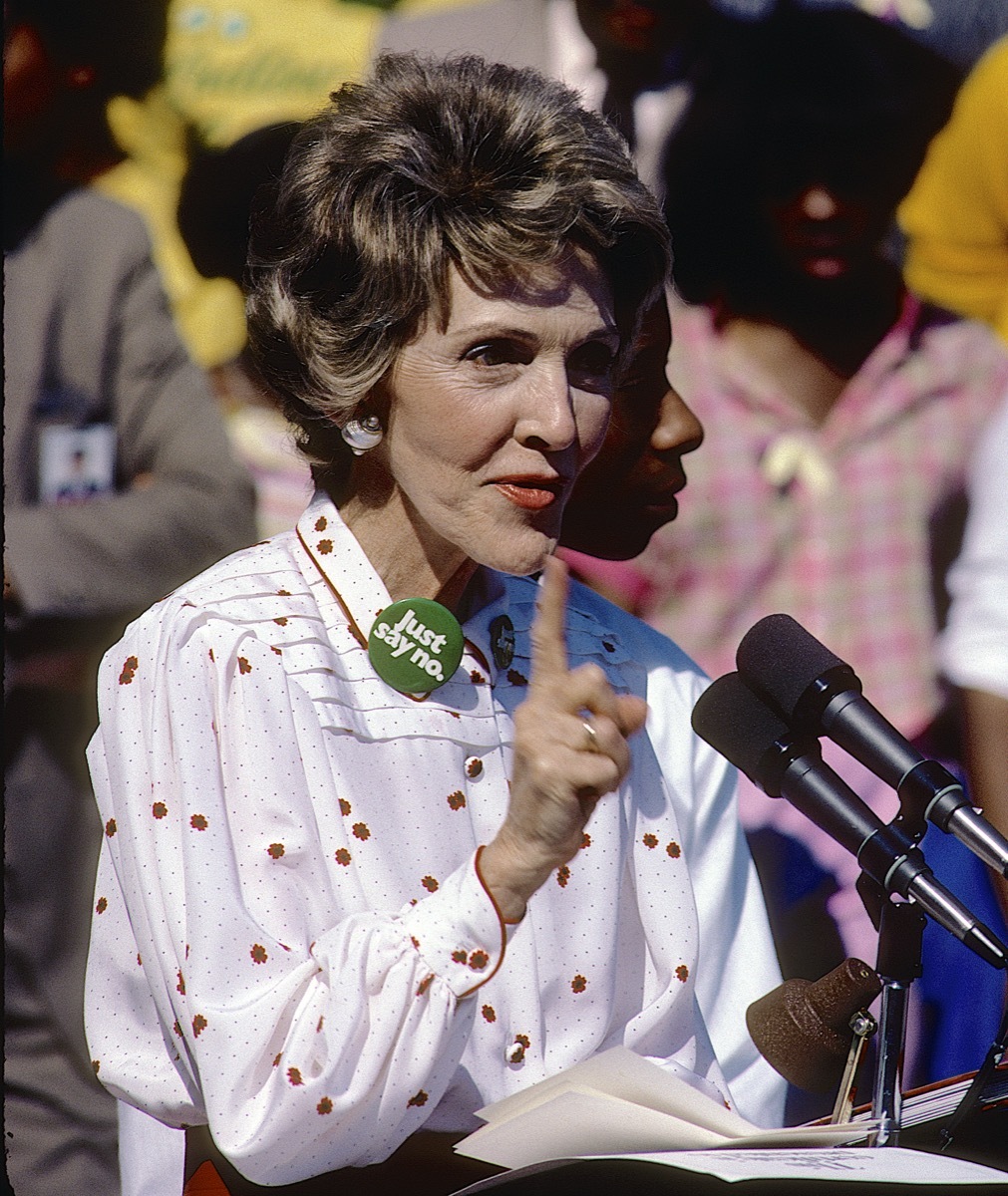 Nancy Reagan, 80s, just say no