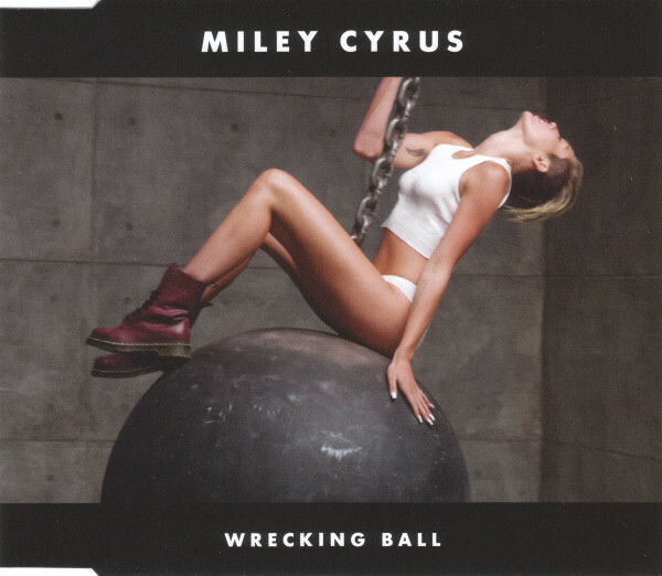 miley cyrus wrecking ball single cover