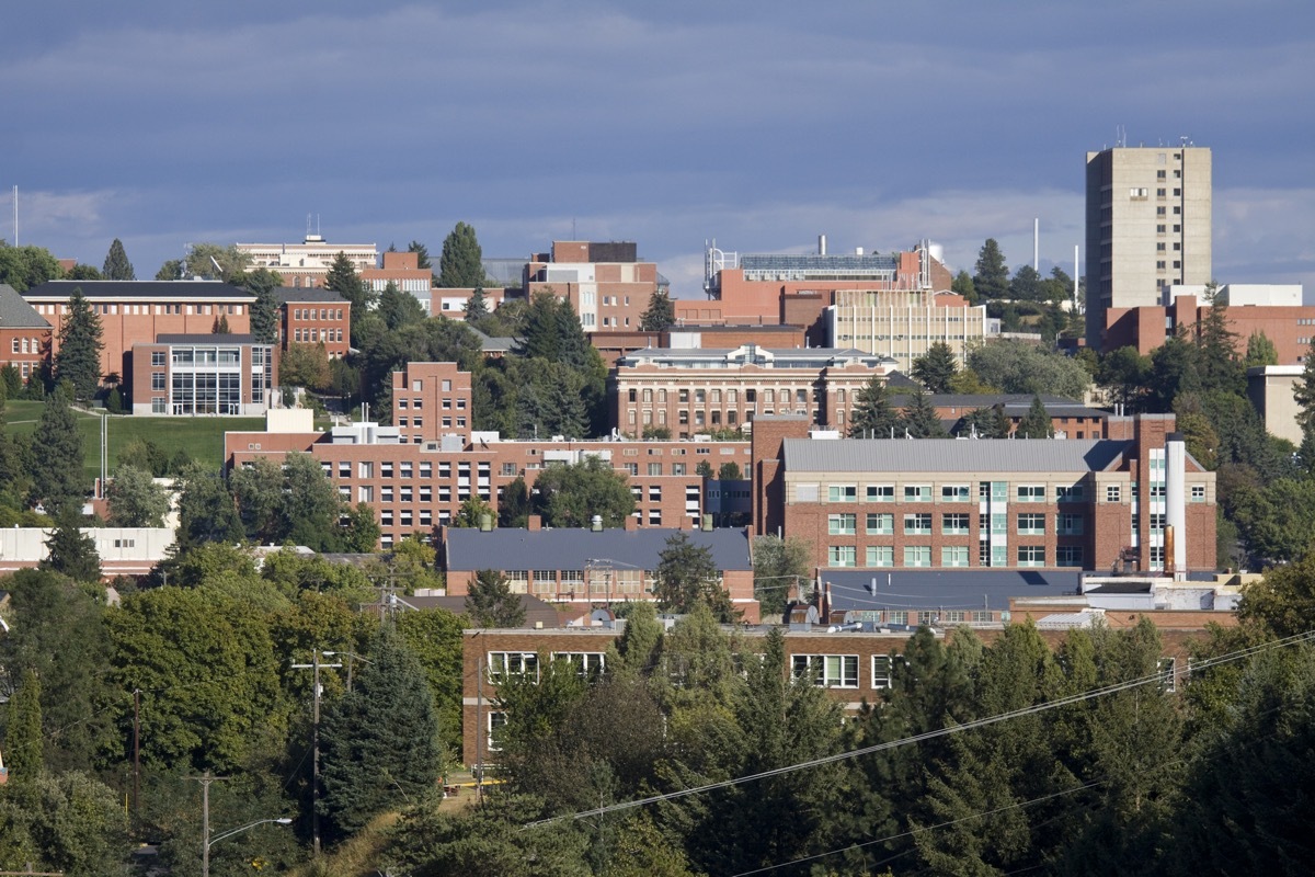 The campus of Washington State University in Pullman, Washington